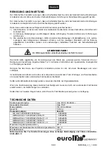 Preview for 10 page of EuroLite PAR-16 Spot User Manual