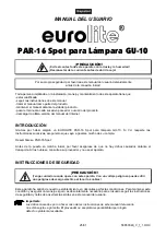 Preview for 25 page of EuroLite PAR-16 Spot User Manual