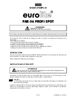 Предварительный просмотр 21 страницы EuroLite PAR-56 Profi Spot User Manual