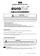 Предварительный просмотр 4 страницы EuroLite PAR-64 Floorspot User Manual