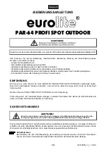 Предварительный просмотр 4 страницы EuroLite PAR-64 Profi Spot User Manual