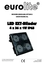 Предварительный просмотр 1 страницы EuroLite PAR-64 RGB User Manual