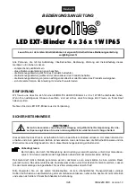 Предварительный просмотр 3 страницы EuroLite PAR-64 RGB User Manual