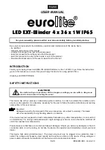 Предварительный просмотр 16 страницы EuroLite PAR-64 RGB User Manual