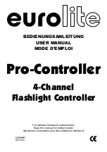 EuroLite Pro-Controller User Manual предпросмотр