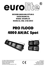 Предварительный просмотр 1 страницы EuroLite PRO FLOOD 4000 AC User Manual