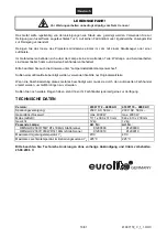 Предварительный просмотр 10 страницы EuroLite PRO FLOOD 4000 AC User Manual