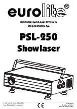 Preview for 1 page of EuroLite PSL-250 User Manual