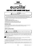 Предварительный просмотр 13 страницы EuroLite PST-15W 6000K User Manual