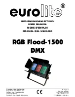 Предварительный просмотр 1 страницы EuroLite RGB Flood-1500 DMX User Manual