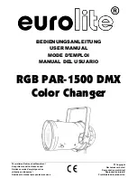 EuroLite RGB PAR-1500 DMX User Manual preview