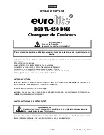 Предварительный просмотр 25 страницы EuroLite RGB TL-150 DMX User Manual