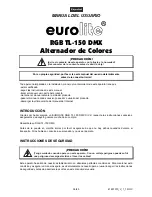 Предварительный просмотр 36 страницы EuroLite RGB TL-150 DMX User Manual