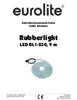 EuroLite Rubberlight LED RL1-230V User Manual preview