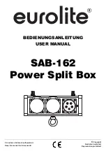 EuroLite SAB-162 User Manual preview