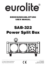 Предварительный просмотр 1 страницы EuroLite SAB-322 User Manual