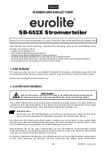 Preview for 3 page of EuroLite SB-1000 User Manual