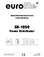 EuroLite SB-1050 User Manual preview