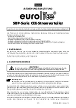 Preview for 3 page of EuroLite SBP Series User Manual