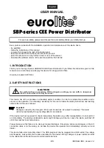 Preview for 9 page of EuroLite SBP Series User Manual