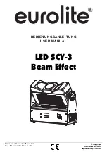 EuroLite SCY-3 User Manual preview