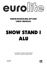 EuroLite SHOW STAND I ALU User Manual предпросмотр