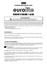 Предварительный просмотр 2 страницы EuroLite SHOW STAND I ALU User Manual