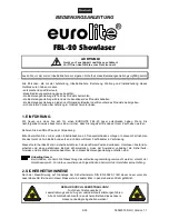 Preview for 3 page of EuroLite Showlaser FBL-20 User Manual