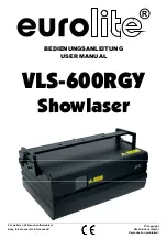 EuroLite Showlaser VLS-600RGY User Manual preview