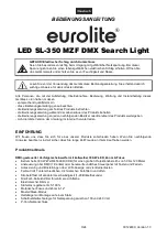 Preview for 3 page of EuroLite SL-350 User Manual