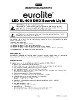 Preview for 3 page of EuroLite SL-600 User Manual