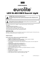 Preview for 14 page of EuroLite SL-600 User Manual