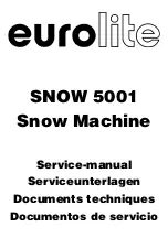 EuroLite Snow-5001 Service Manual предпросмотр