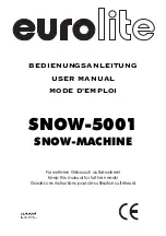 EuroLite Snow-5001 User Manual предпросмотр