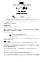 Предварительный просмотр 5 страницы EuroLite Snow-5001 User Manual