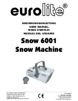 Предварительный просмотр 1 страницы EuroLite Snow 6001 User Manual