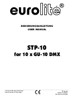 EuroLite STP-10 User Manual preview