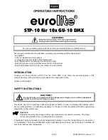 Preview for 13 page of EuroLite STP-10 User Manual