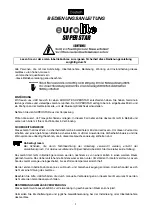 EuroLite SUPERSTAR Operating Instructions Manual preview