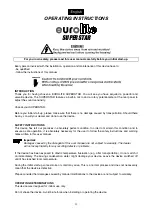 Preview for 4 page of EuroLite SUPERSTAR Operating Instructions Manual