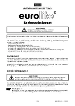 Preview for 3 page of EuroLite T-36 Pinspot User Manual