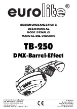 EuroLite TB-250 User Manual предпросмотр