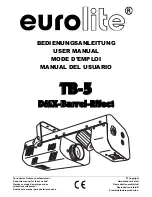 EuroLite TB-5 DMX-Barrel-Effect User Manual preview