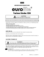 Предварительный просмотр 4 страницы EuroLite Techno Strobe 250 User Manual