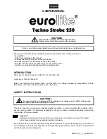 Предварительный просмотр 10 страницы EuroLite Techno Strobe 250 User Manual