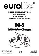 EuroLite TG-5 User Manual preview