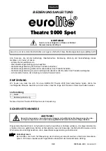 Предварительный просмотр 3 страницы EuroLite Theatre 2000 Spot User Manual