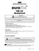 Предварительный просмотр 4 страницы EuroLite TMH-155 Moving-Head User Manual