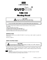 Предварительный просмотр 19 страницы EuroLite TMH-155 Moving-Head User Manual