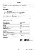 Предварительный просмотр 20 страницы EuroLite TMH-300 DMX User Manual